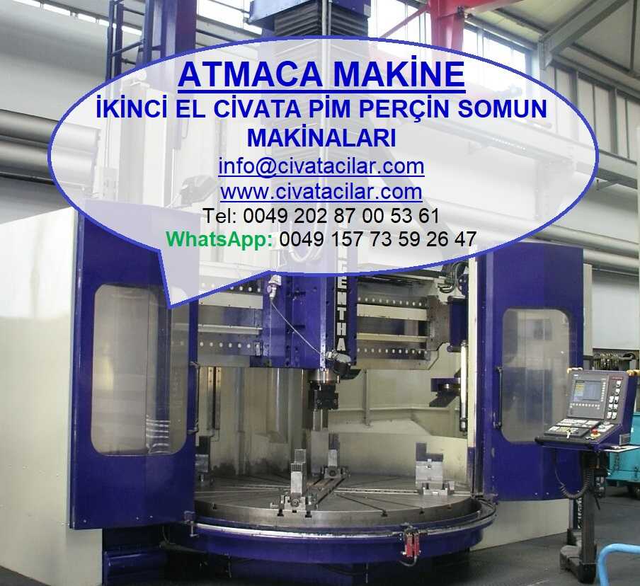 ATMACA MAKINE - ikinci el Civata Pim Perçin Somun Makinaları