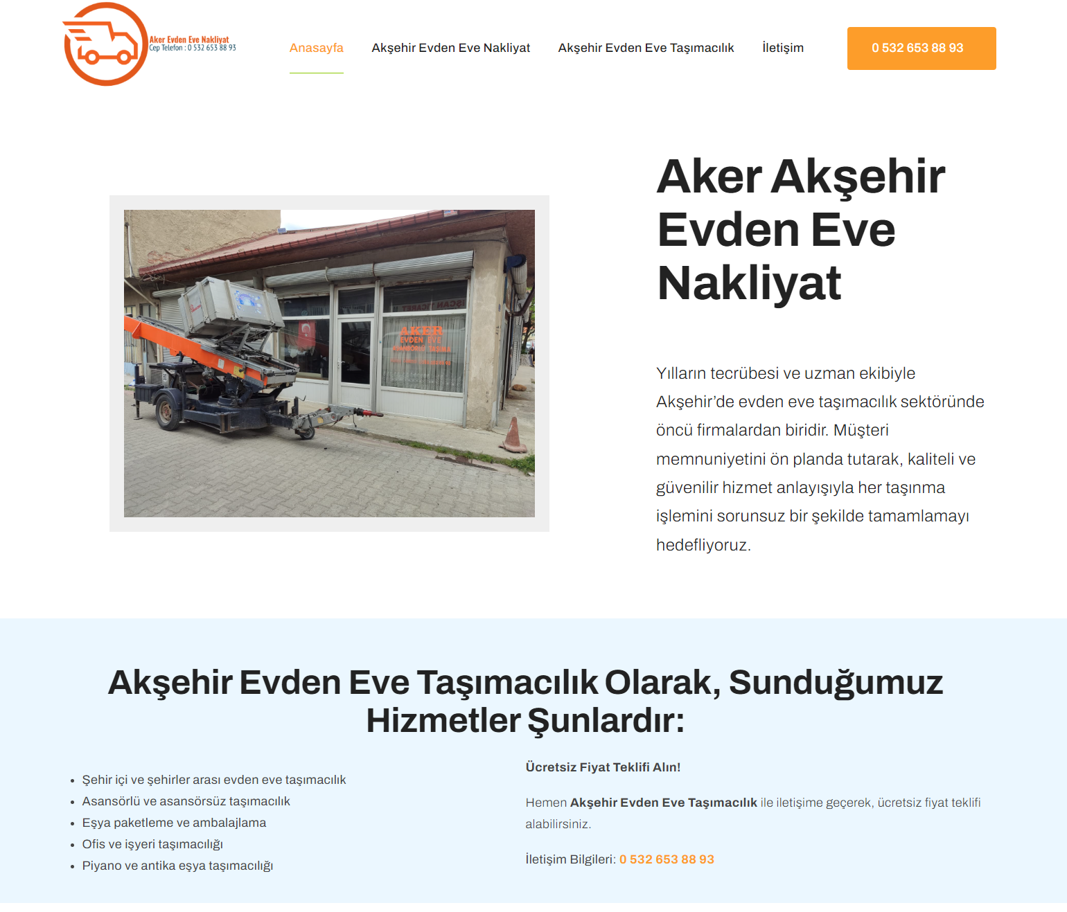 Akşehir Aker Evden Eve Nakliyat Logo