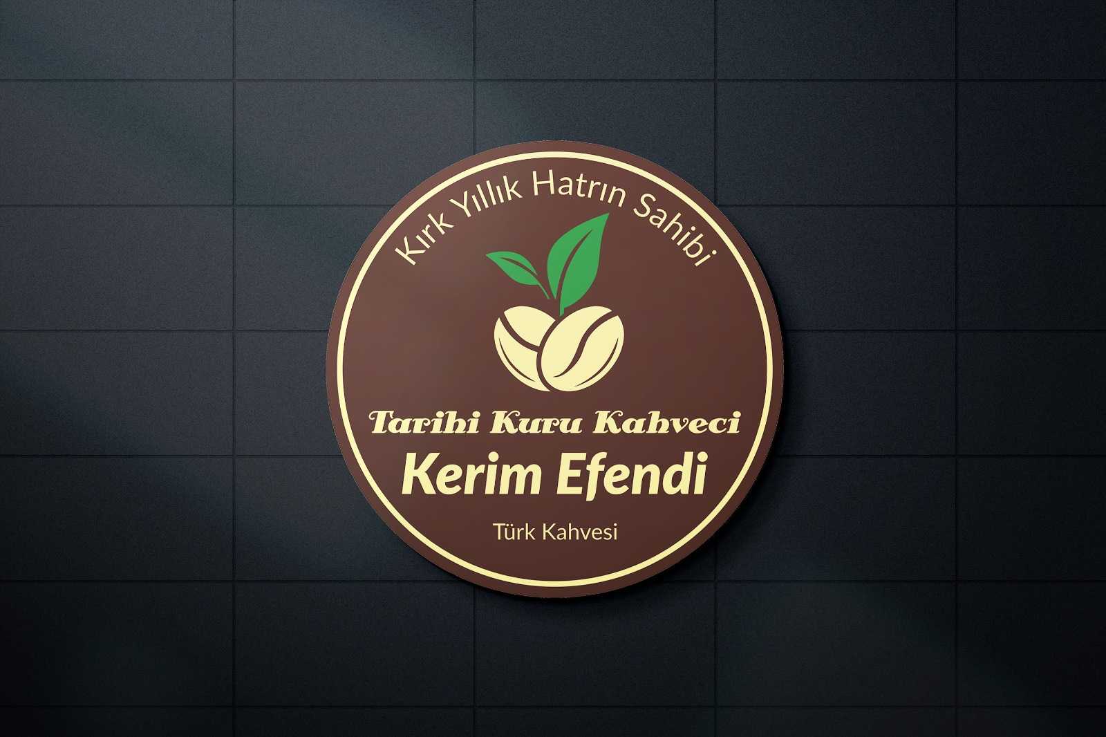 Tarihi Kuru Kahveci Kerim Efendi Türk Kahvesi Logo