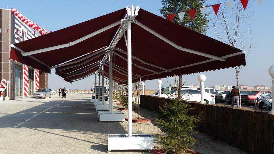 ÖZDOĞAN; Trabzon balkon tentesi, mafsallı tente